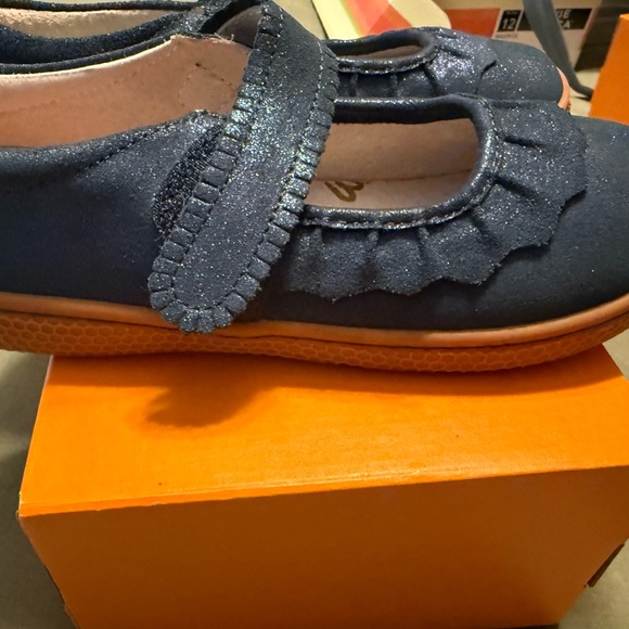 Livie & Luca Sparkly Blue Mary Jane Shoes - Picture 3 of 4